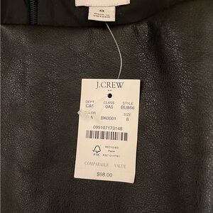 Faux leather pencil skirt, tags on, size 8